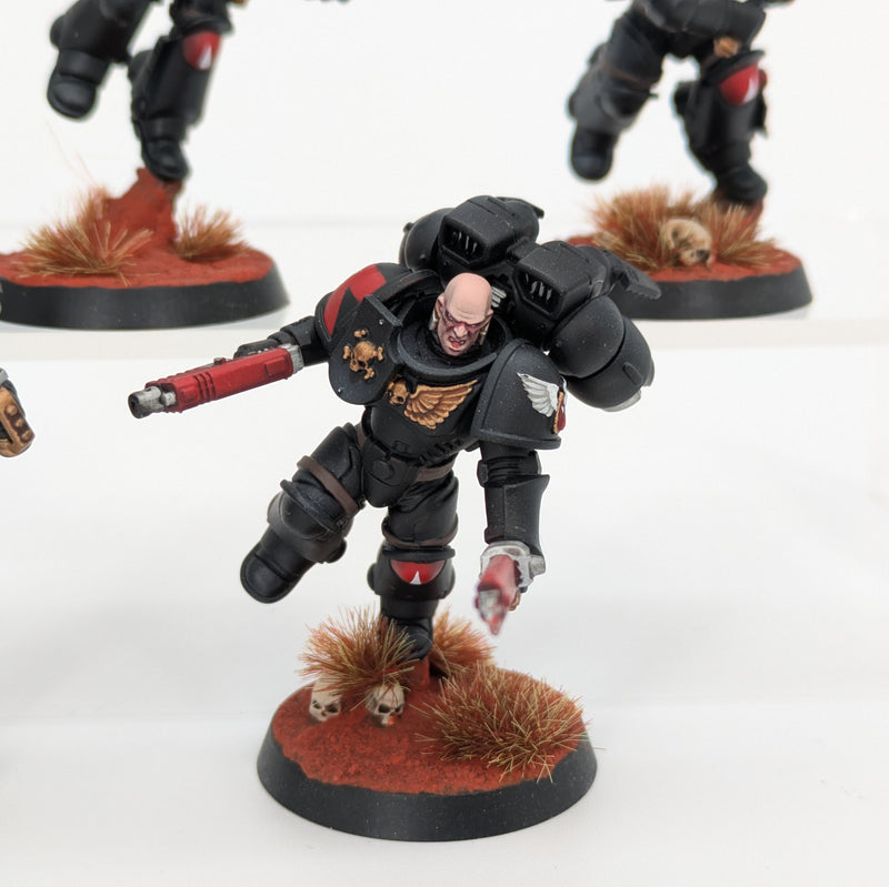 Warhammer 40k: Space Marines Blood Angels Jump Pack Intercessors - Pro Painted (AT061)