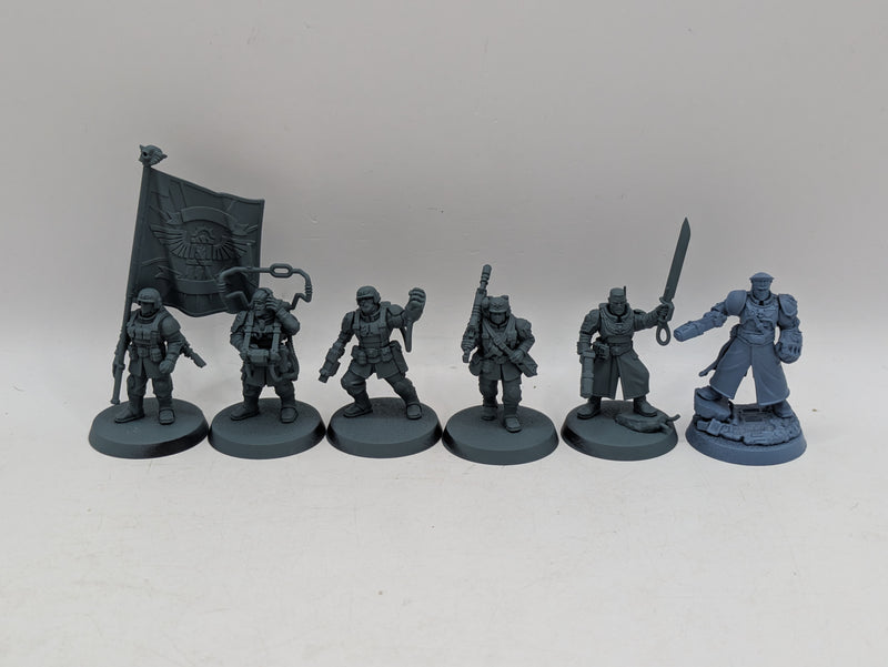 Warhammer 40k: Astra Militarum Cadian Command Squad and Castellan (AI046)