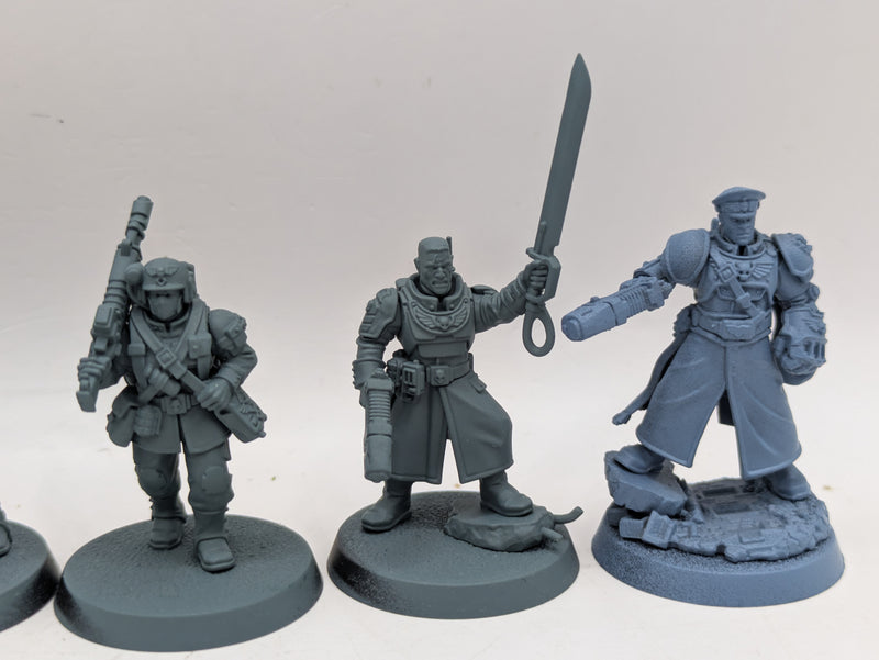 Warhammer 40k: Astra Militarum Cadian Command Squad and Castellan (AI046)