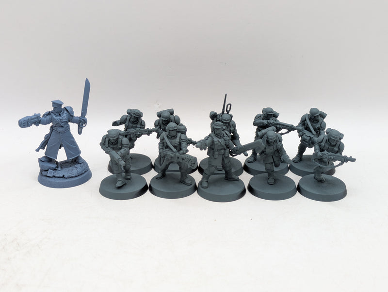 Warhammer 40k: Astra Militarum Cadian Shock Troops and Castellan (AE084)