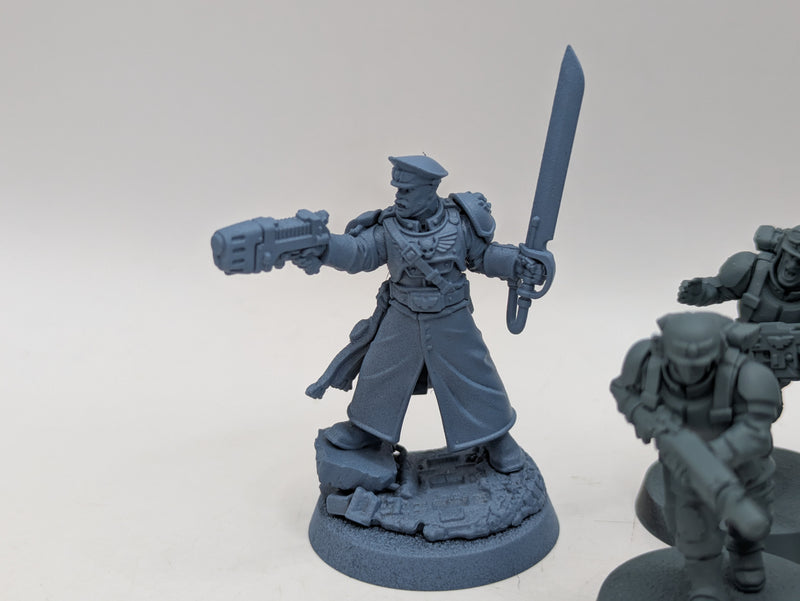 Warhammer 40k: Astra Militarum Cadian Shock Troops and Castellan (AE084)