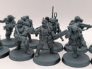 Warhammer 40k: Astra Militarum Cadian Shock Troops and Castellan (AE084)