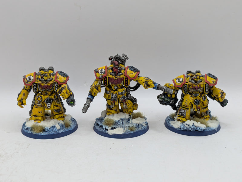 Warhammer 40k: Space Marines Imperial Fists Centurions - Well Painted (AD127)