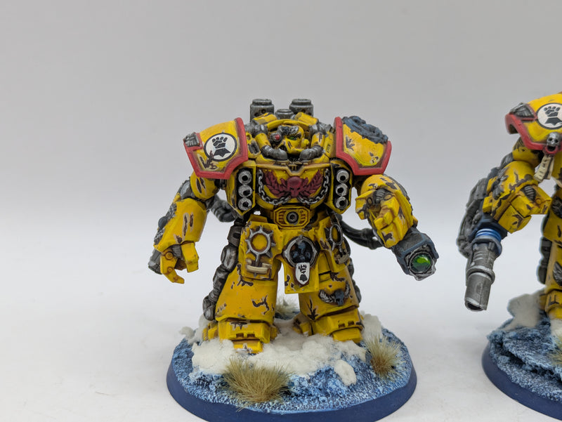 Warhammer 40k: Space Marines Imperial Fists Centurions - Well Painted (AD127)