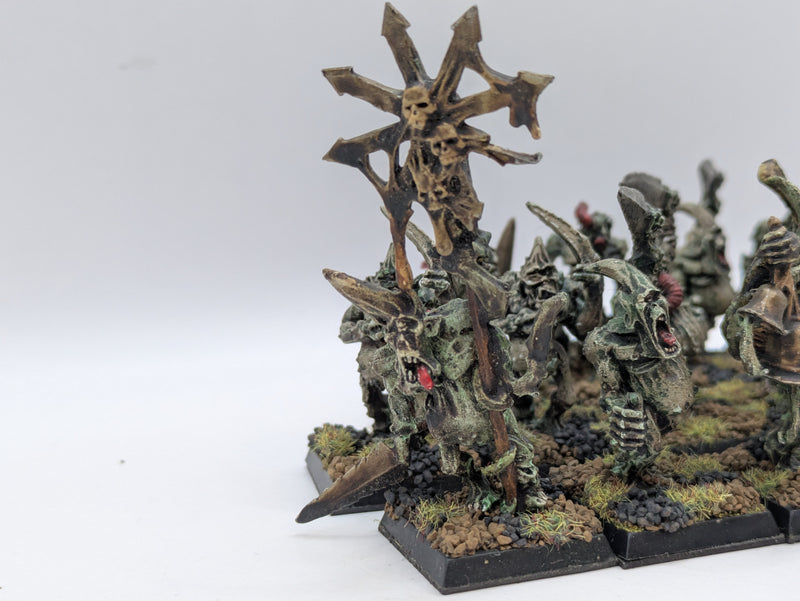 Warhammer The Old World: Chaos Daemons Metal Plaguebearers - Well Painted (AC179)