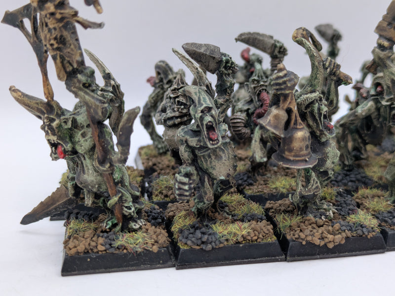 Warhammer The Old World: Chaos Daemons Metal Plaguebearers - Well Painted (AC179)