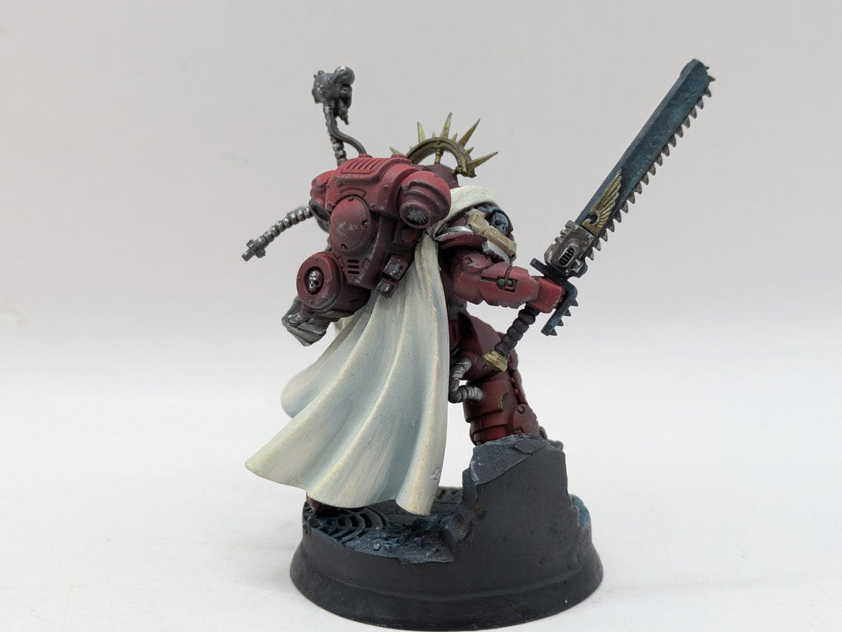 Figurine Warhammer 40K - Capitaine Space Wolf En Armure Gravis - Peinte Par Pro