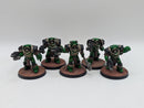 Warhammer Horus Heresy: Space Marine Salamander Cataphractii Terminators - Well Painted (AD046)
