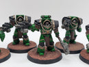 Warhammer Horus Heresy: Space Marine Salamander Cataphractii Terminators - Well Painted (AD046)