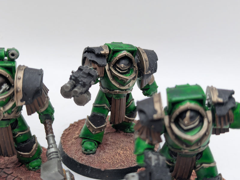 Warhammer Horus Heresy: Space Marine Salamander Cataphractii Terminators - Well Painted (AD046)