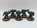Warhammer Horus Heresy: Space Marine Salamander Cataphractii Terminators - Well Painted (AD046)