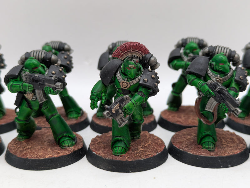 Warhammer Horus Heresy: Space Marine Salamanders MKVI Tactical Marines - Well Painted (AZ145)