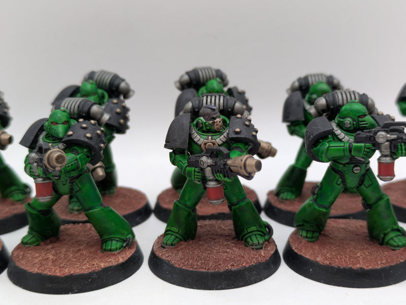 Warhammer Horus Heresy: Space Marine Salamanders MKVI Support Marines - Well Painted (AI180)