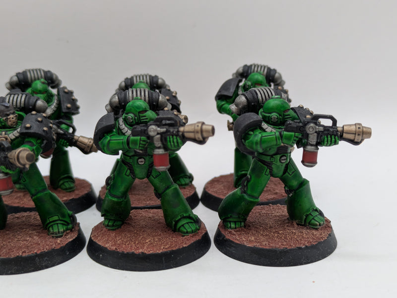 Warhammer Horus Heresy: Space Marine Salamanders MKVI Support Marines - Well Painted (AI180)