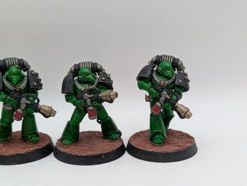 Warhammer Horus Heresy: Space Marine Salamanders MKVI Support Marines - Well Painted (AI180)