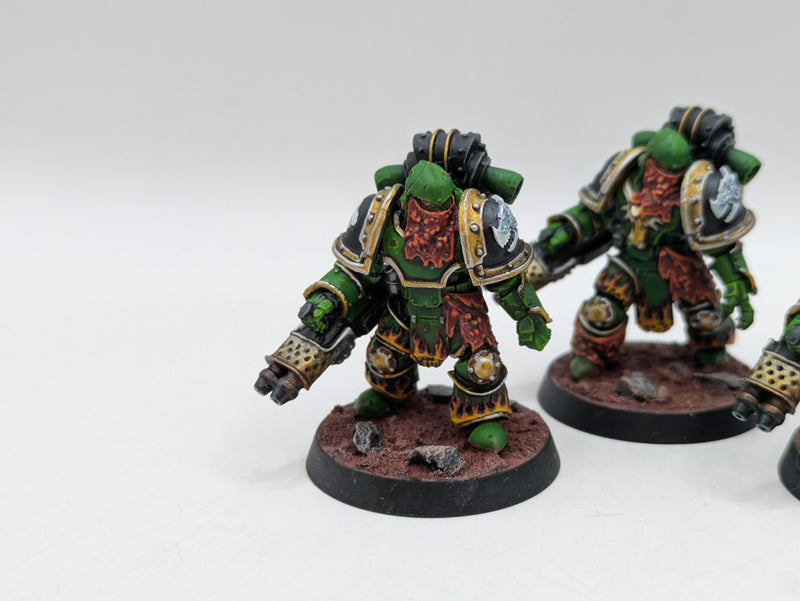 Warhammer Horus Heresy: Space Marine Salamanders Legion Pyroclasts - Pro Painted (AD129)