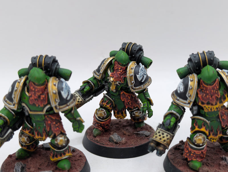 Warhammer Horus Heresy: Space Marine Salamanders Legion Pyroclasts - Pro Painted (AD129)