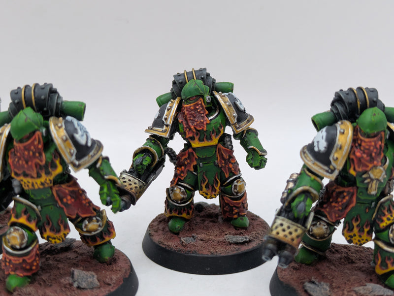 Warhammer Horus Heresy: Space Marine Salamanders Legion Pyroclasts - Pro Painted (AD129)