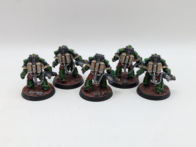 Warhammer Horus Heresy: Space Marine Salamanders Legion Pyroclasts - Pro Painted (AD129)
