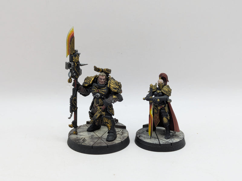 Warhammer 40k: Adeptus Custodes Valerian and Aleya - Pro Painted (AD072)
