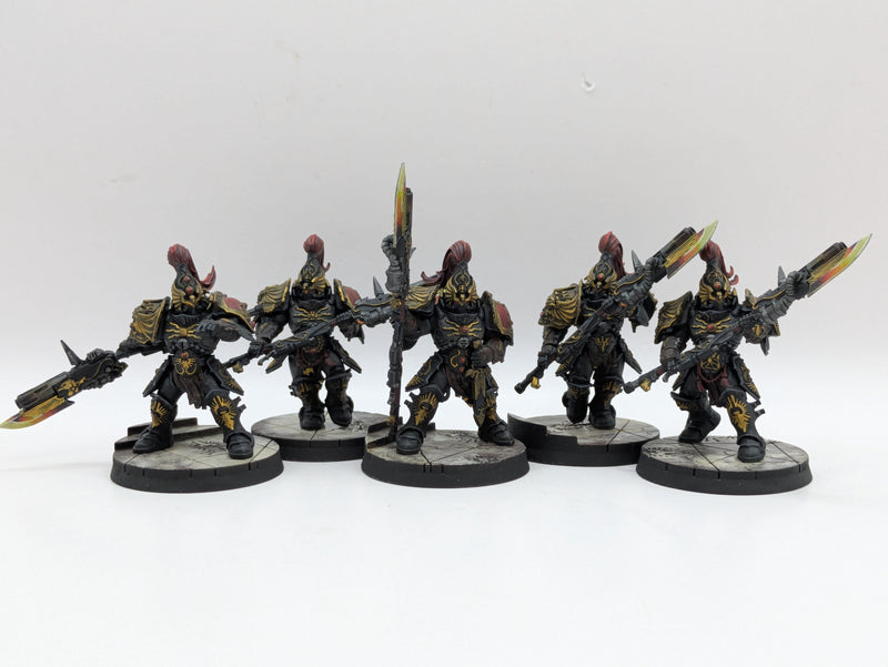 Warhammer 40k: Adeptus Custodes Custodian Guard with Pyrithite Spears - Pro Painted (AI263)