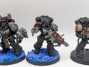 Warhammer 40k: Space Marine Deathwatch Gravis Kill Team - Well Painted (AT057)