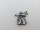 Warhammer Necromunda: Metal Bounty Hunter Trench Coat Delaque Gang Hired Gun (AF128)