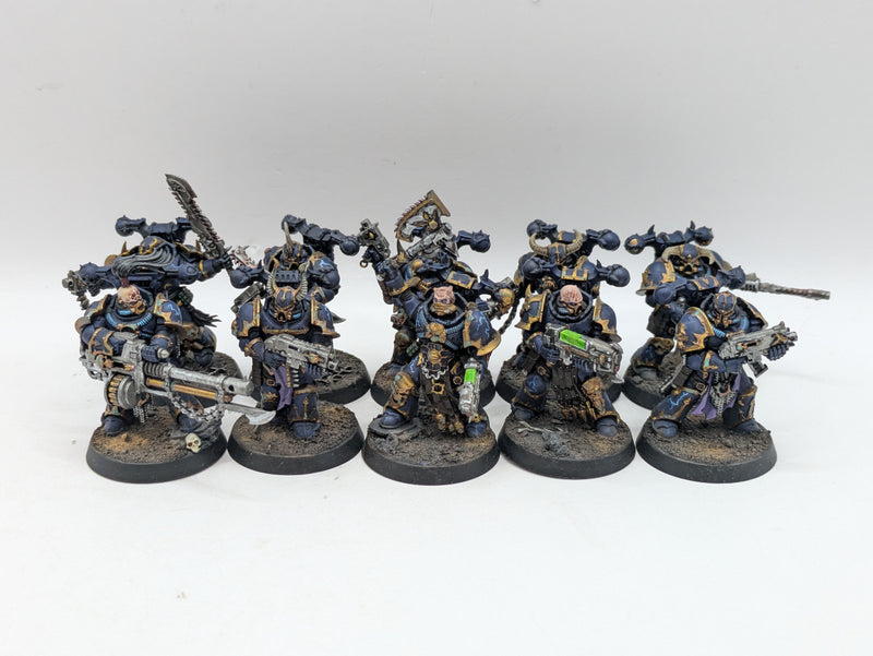 Warhammer 40k: Chaos Space Marines Night Lords Legionnaries - Well Painted (AT201)
