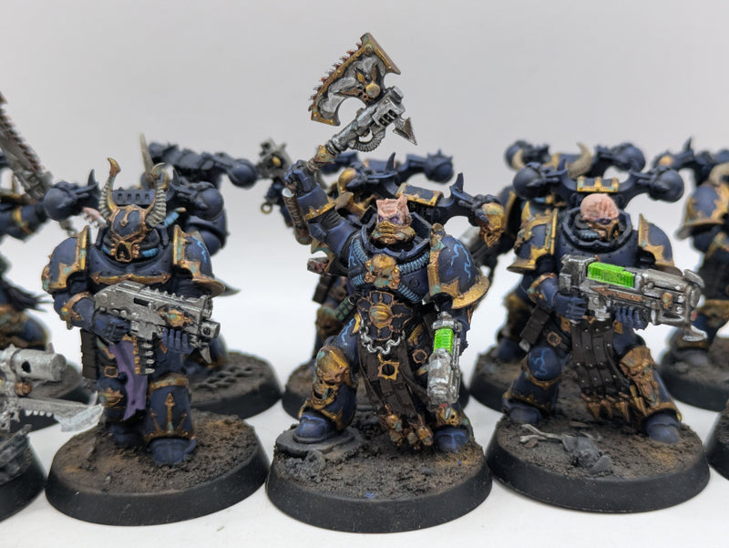 Warhammer 40k: Chaos Space Marines Night Lords Legionnaries - Well Painted (AT201)