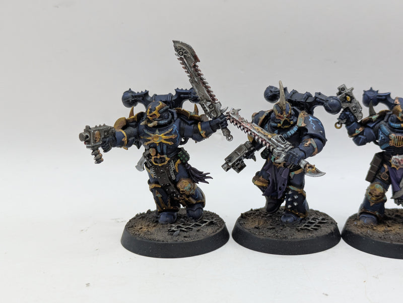 Warhammer 40k: Chaos Space Marines Night Lords Legionnaries - Well Painted (AT201)
