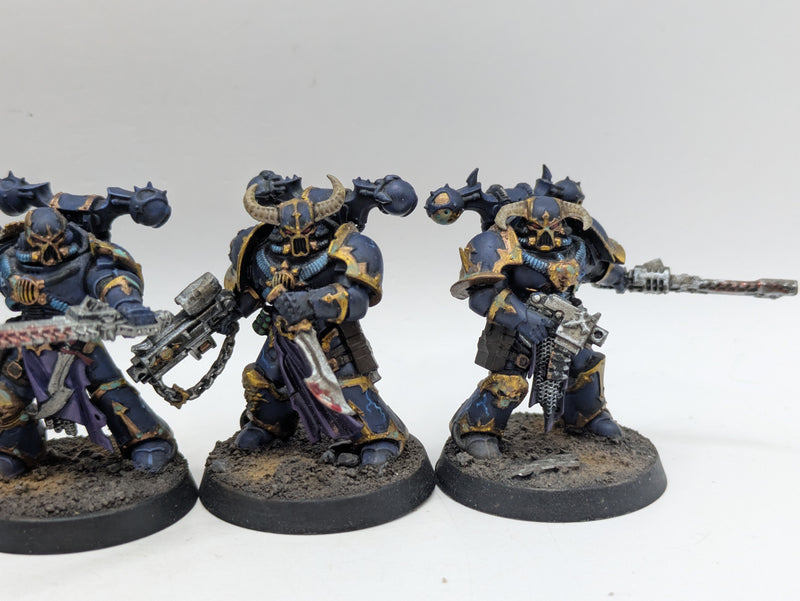 Warhammer 40k: Chaos Space Marines Night Lords Legionnaries - Well Painted (AT201)