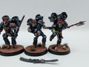 Warhammer Horus Heresy Space Marines Night Lords Raptor Squad with Nostraman Chainglaives - Well Painted AC167