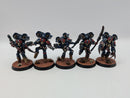 Warhammer Horus Heresy Space Marines Night Lords Raptor Squad with Nostraman Chainglaives - Well Painted BH116