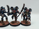 Warhammer Horus Heresy Space Marines Night Lords Raptor Squad with Nostraman Chainglaives - Well Painted BH116