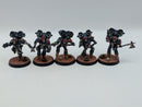 Warhammer Horus Heresy Space Marines Night Lords Raptor Squad with Nostraman Chainglaives - Well Painted BH132