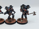 Warhammer Horus Heresy Space Marines Night Lords Raptor Squad with Nostraman Chainglaives - Well Painted BH132