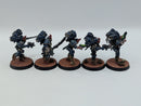 Warhammer Horus Heresy Space Marines Night Lords Raptor Squad with Nostraman Chainglaives - Well Painted BH132