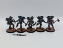 Warhammer Horus Heresy Space Marines Night Lords Raptor Squad with Nostraman Chainglaives - Well Painted AL042