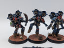Warhammer Horus Heresy Space Marines Night Lords Raptor Squad with Nostraman Chainglaives - Well Painted AL042