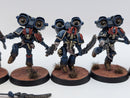 Warhammer Horus Heresy Space Marines Night Lords Raptor Squad with Nostraman Chainglaives - Well Painted AL042