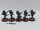 Warhammer Horus Heresy Space Marines Night Lords Raptor Squad with Nostraman Chainglaives - Well Painted AL042