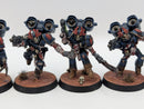 Warhammer Horus Heresy Space Marines Night Lords Raptor Squad with Nostraman Chainglaives - Well Painted AI145