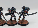 Warhammer Horus Heresy Space Marines Night Lords Raptor Squad with Nostraman Chainglaives - Well Painted AI145