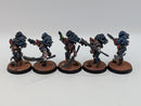 Warhammer Horus Heresy Space Marines Night Lords Raptor Squad with Nostraman Chainglaives - Well Painted AI145