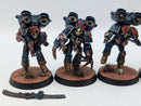 Warhammer Horus Heresy Space Marines Night Lords Raptor Squad with Nostraman Chainglaives - Well Painted AJ059