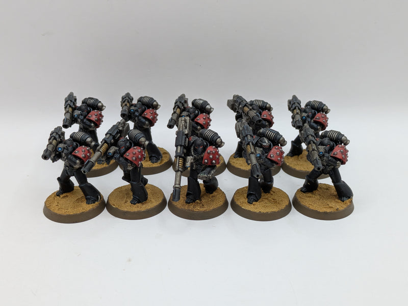 Warhammer Horus Heresy: Space Marines Dark Angels Heavy Support Squad - Well Painted (BI097)