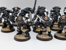 Warhammer 40k: Space Marines Black Templars Firstborn Crusader Squad - Well Painted (BJ019)