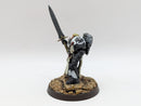 Warhammer 40k: Space Marines Black Templars Converted Captain/Marshal - Well Painted (BJ022)