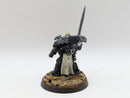 Warhammer 40k: Space Marines Black Templars Converted Captain/Marshal - Well Painted (BJ022)