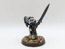 Warhammer 40k: Space Marines Black Templars Converted Captain/Marshal - Well Painted (BJ022)